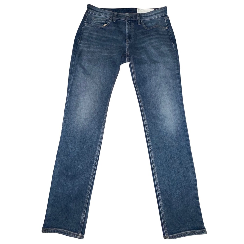 Rag & Bone Dre‎ Slim Boyfriend Jeans 26 Blue Low Rise Charlock